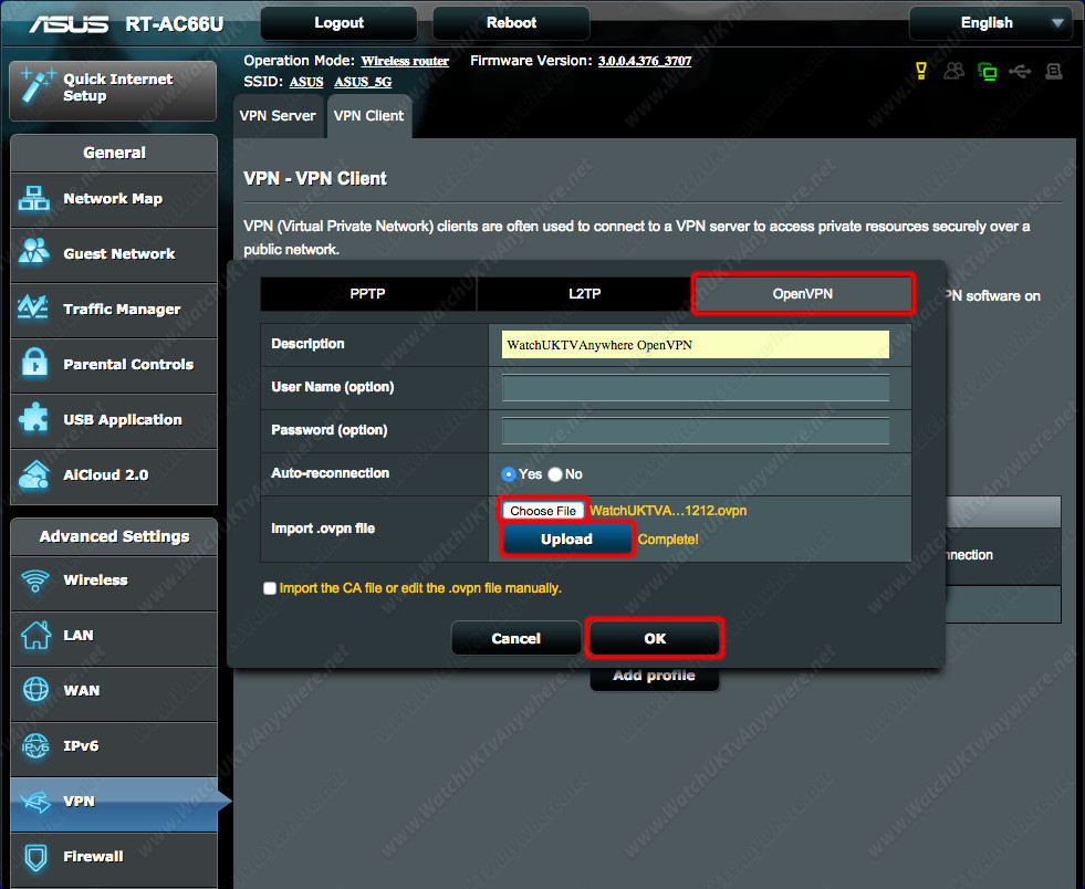 Настройка openvpn на роутере asus